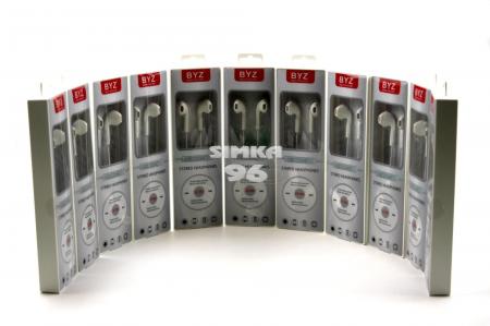 Наушники вкладыши с микрофоном  BYZ- 386