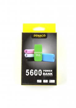 Портативное зарядное устройство  Power Bank  5600 mAh Demaco