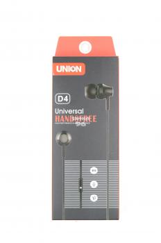Наушники Union D-4 вакуумные с микрофоном