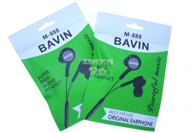 Наушники вакуумные с микрофоном BAVIN M-888