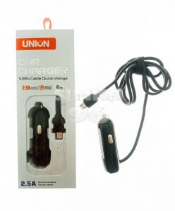 АЗУ  Union  (MicroUSB)  +1 выход USB 2А