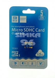 MicroSD BYZ 16Gb 10 class