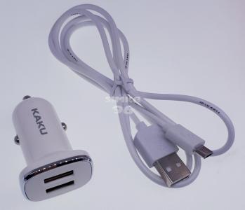 АЗУ KAKU KSC-318 MicroUSB 2 выхода USB 2.4A