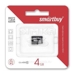 MicroSD  Smartbuy 4Gb  10 Class