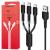 Кабель 3 в 1 BOROFONE X16 (MicroUSB /iPhone /Type-C) 3,0А 1м