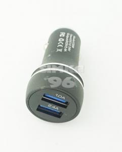 АЗУ  2 выхода USB CO58 металл 2.4A