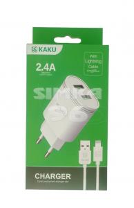 СЗУ KAKU KSC-372 Lightning 2 выхода USB 2.4А
