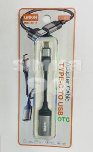 Кабель OTG Type-C- USB A UNION UZ-12