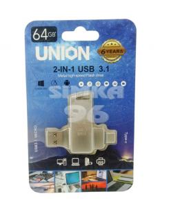 USB flash UNION  64Gb 3.0 + Type-C