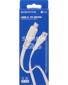 Кабель microUSB  BOROFONE BX85 2.4A 1м