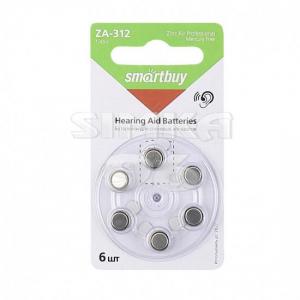 Батарейка для слуховых аппаратов Smartbuy A312-6B SBZA-A312-6B (6шт)