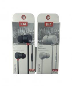 Наушники KM K-107 вакуумные с микрофоном