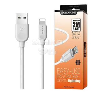 Кабель Lightning BOROFONE BX14 2.4A 2м