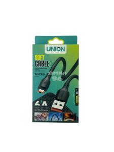 Кабель MicroUSB Union UC-77 6A