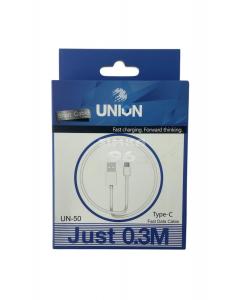 Кабель Type-C  UNION UN-50 0,3м