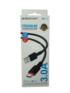 Кабель Type-C  BOROFONE BX110 3A 1м
