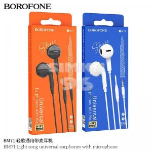 Наушники BOROFONE M71 не вакуумные c микрофоном