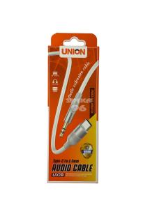 Кабель AUX на Type-C 1.0м UNION UX19 (Силикон) 1м