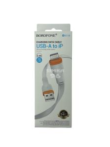 Кабель Lightning BOROFONE BX118 2.4A 1м