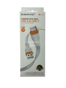 Кабель Type-C  BOROFONE BX118 3A 1м