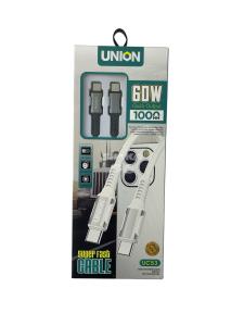 Кабель Type-C to Type-C Union UC-53 60W