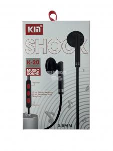 Наушники KIN K20 не вакуумные c микрофоном