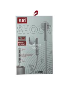 Наушники KIN K20 не вакуумные c микрофоном