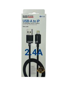 Кабель Lightning BOROFONE BX120 2.4A 1м