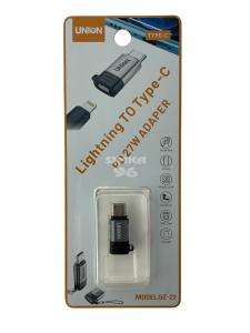 Переходник Lightning на Type-C Union UZ22